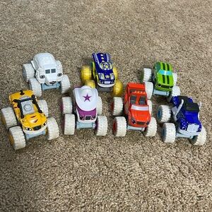 Blaze and the monster machines with Stripes, Darlington, Starla, etc
